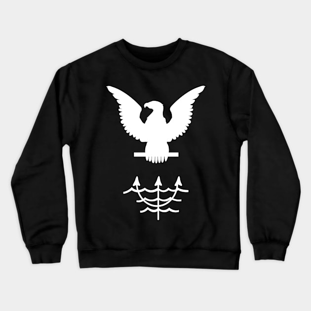 Navy - Rate - Ocean Systems Technician - OT wo lines - White Crewneck Sweatshirt by twix123844